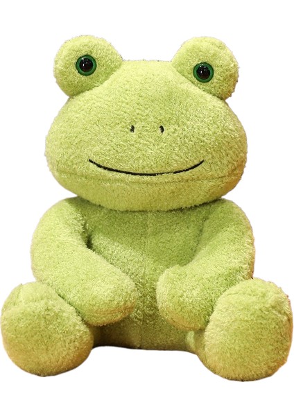 Karikatür Büyük Gözler Kurbağa Bebek Bebek Sevimli Giyen Jumper Küçük Hayvan Peluş Oyuncaklar Parti Oyuncaklar 25 cm Yüksek (Yurt Dışından)