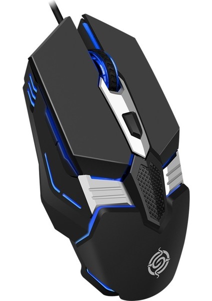 Aydınlık Oyun Faresi Bilgisayar Masaüstü Dizüstü USB Kablolu E-Spor Mekanik Metal (Yurt Dışından)