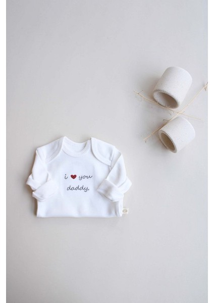 Dad Nakışlı Uzun Kollu Body fiyatları