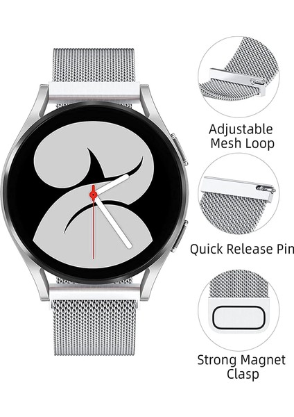 Honor Watch 4 Pro - Gs Pro - Gs 3 - Gs 4 Uyumlu Hasır Metal Kordon 22MM