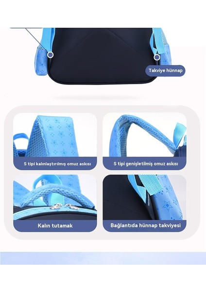 Çocuk Okul Çantaları, 1-3. Sınıf Erkek ve Kız Çizgi Film Sevimli Yük Azaltıcı Hafif Omurga Koruyucu Ilkokul Öğrencileri Sırt Çantası (Yurt Dışından) fiyatları