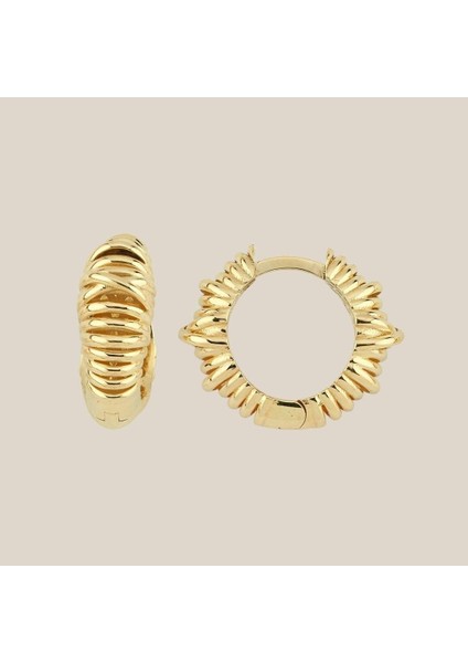 Tel Sarma Altın Halka Küpe