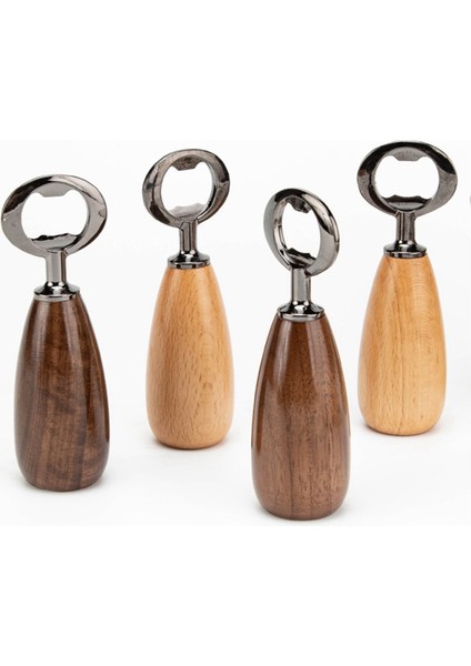 Ahşap Saplı Bira Şişe Açacağı, Koyu Ahşap Rengi (Yurt Dışından) fiyatları
