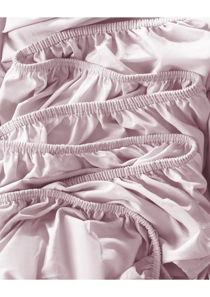 Manon Tek Kişilik %100 Pamuk Ranforce Lastikli Çarşaf Takımı - Mürdüm fırsatları