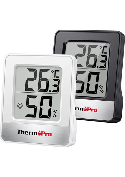 TP49W Mini Iç Mekan Dijital Isı ve Nem Ölçer Termometre