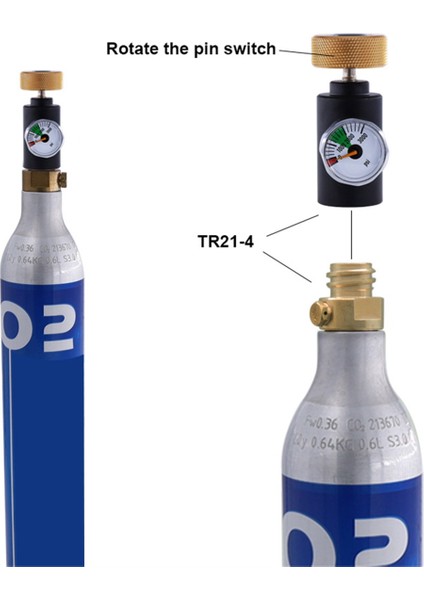 Co2 Soda Co2 Silindiri Için Soda Şişirme Adaptörü (Yurt Dışından) indirimleri