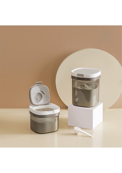 Hava Geçirmez Kahve Saklama Kabı, 1800ML Plastik Mutfak Kavanozu (Yurt Dışından) fırsatları