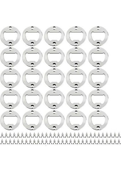 40 Set Bira Şişe Açacağı Eklentileri Yuvarlak Kendin Yap Açacağı Donanım Kiti (Yurt Dışından)