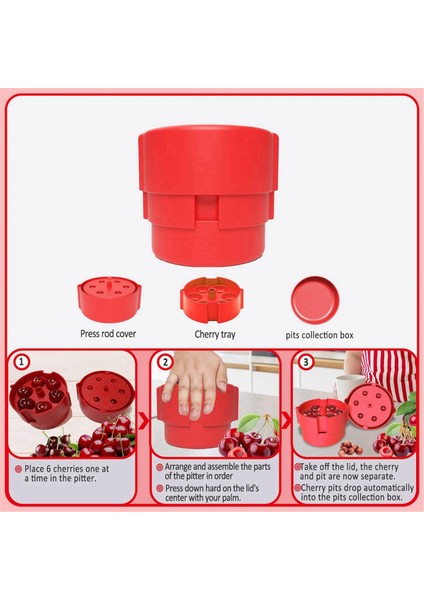 Cherry Piter 6'sı 1 Arada Çok Amaçlı Kiraz Çekirdeği Çıkarıcı Çabaları (Yurt Dışından) indirimleri