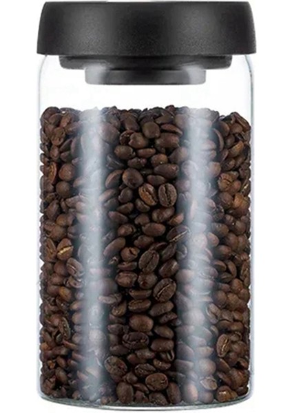 Vakumlu Sızdırmaz Sürahi Kahve Çekirdekleri Cam Hava Geçirmez Kutu 1200ML (Yurt Dışından)