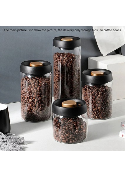 Vakumlu Sızdırmaz Sürahi Kahve Çekirdekleri Cam Hava Geçirmez Kutu 1200ML (Yurt Dışından)
