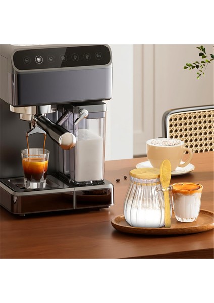 Bambu Kapaklı ve Kaşıklı Şekerlik, Cam Kavanoz 600ML (Yurt Dışından) fiyatları