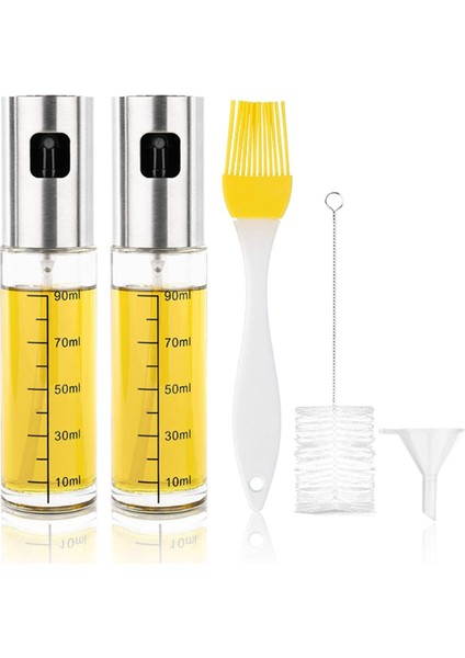 90ML Zeytinyağı Spreyi, Hava Fritözü, Barbekü, Kızartma Için Yağ Spreyi, 2 Set (Yurt Dışından)