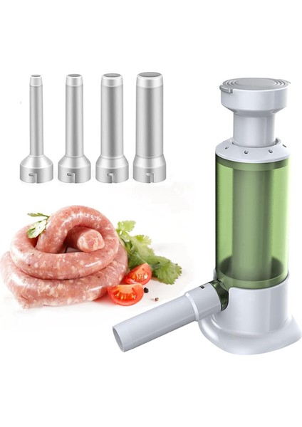 4 Doldurma Tüpüne Sahip Manuel Sosis Doldurma Seti (Yurt Dışından)