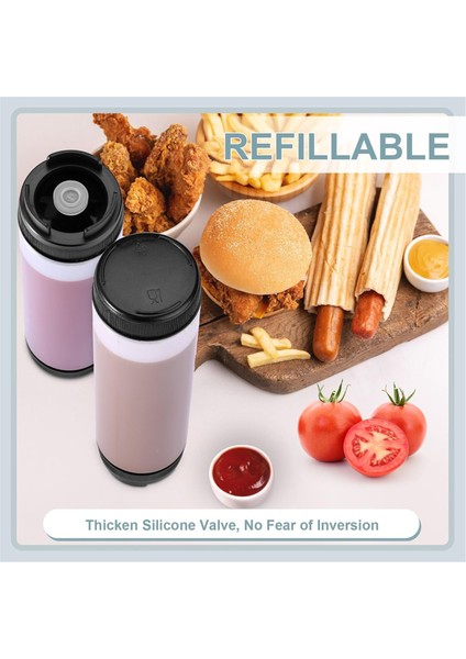 6 Adet 16 Oz Sos Sıkma Şişeleri Ters Plastik Sıkma Şişesi (Yurt Dışından) fiyatları