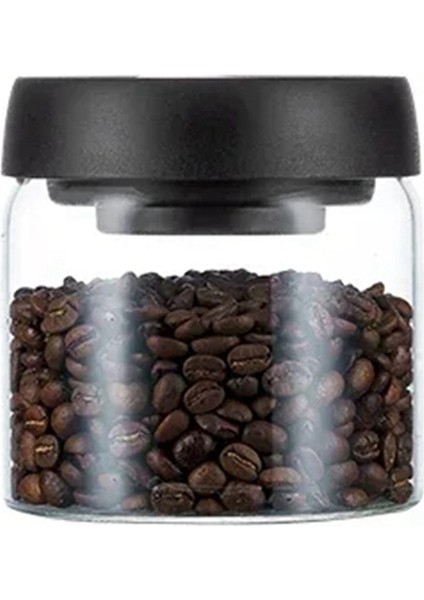 Vakumlu Sızdırmaz Sürahi Kahve Çekirdekleri Cam Hava Geçirmez Kutu 500ML (Yurt Dışından)