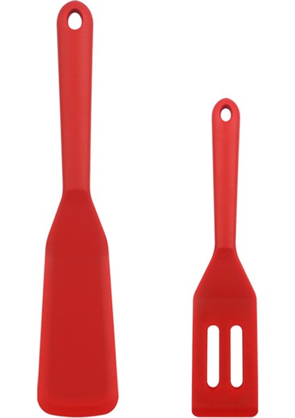 2 Adet Favori Spatula, Tek Beden, Kırmızı Silikon Kürek Seti (Yurt Dışından)