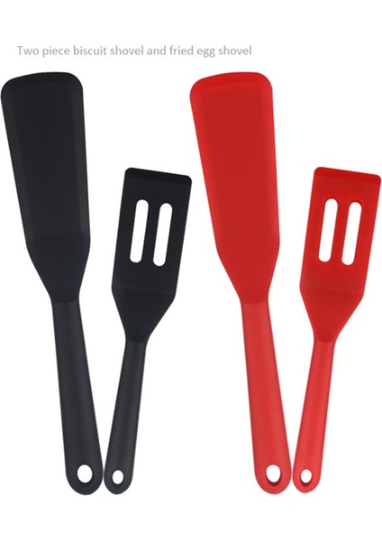 2 Adet Favori Spatula, Tek Beden, Kırmızı Silikon Kürek Seti (Yurt Dışından)