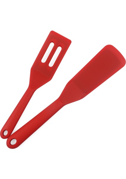 2 Adet Favori Spatula, Tek Beden, Kırmızı Silikon Kürek Seti (Yurt Dışından)
