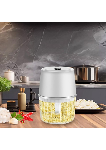 USB Elektrikli Sarımsak Doğrayıcı 250ML Kablosuz Gıda Doğrayıcı Beyaz (Yurt Dışından) fırsatları