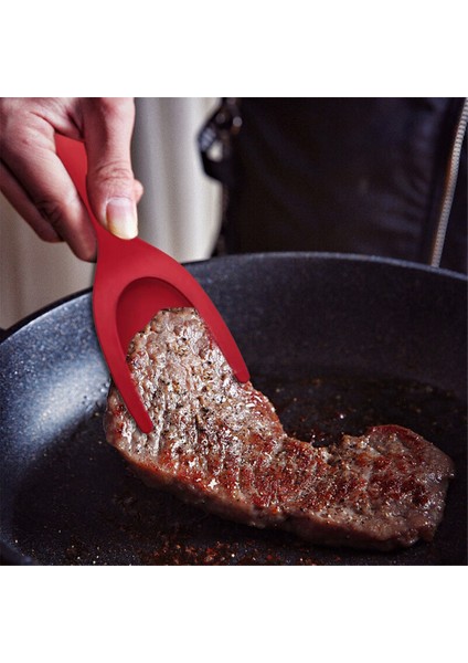 Çok Işlevli Biftek Kızartma Spatulası Klipsi Iki Bir Arada Klips Kırmızı (Yurt Dışından) fiyatları