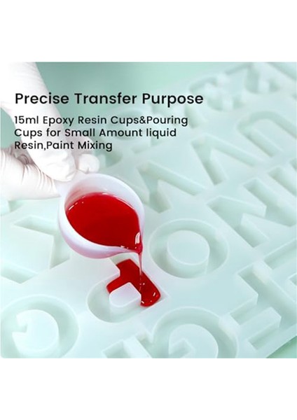 Reçine Silikon Ölçüm Kabı Alet Takımı - Silikon Karıştırma Çubuğu Pipeti (Yurt Dışından)