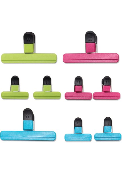 Paket Cips Klipsleri, Gıda Torbası Klipsleri (3 Büyük ve 6 Küçük Boy), Torba Sızdırmazlık (Yurt Dışından)