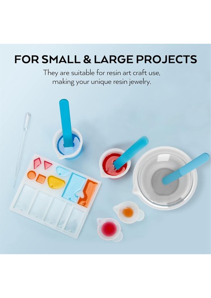Ölçüm Kapları Araç SETI-600ML ve 100ML Ölçüm Kapları, Karıştırma Çubukları Pipetler (Yurt Dışından)