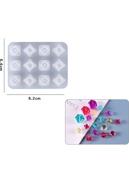 Epoksi Reçine Silikon Kalıp Ithal Elmas Model Bileklik Silikon Kalıp HB3021-0045