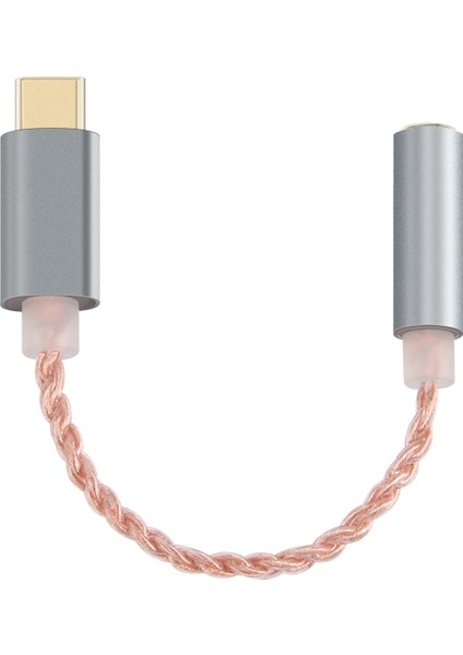 32BIT 384KHZ Usb-C - 3,5 mm Dac Dijital Ses Adaptörü, ALC5686 Çip, Altın Kaplama 1u, Omtp/ctıa Için Sürücüsüz(Gri) (Yurt Dışından) modelleri