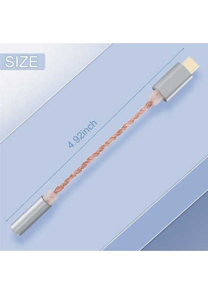 32BIT 384KHZ Usb-C - 3,5 mm Dac Dijital Ses Adaptörü, ALC5686 Çip, Altın Kaplama 1u, Omtp/ctıa Için Sürücüsüz(Gri) (Yurt Dışından) fırsatları