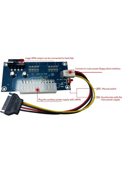Çift Güç Başlatma Adaptör Kartı Çoklu Güç Senkron 24PIN Güç Senkronizasyon Kablosu Güç Başlatma Kartı (Yurt Dışından) fiyatları