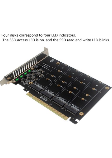 Pcıe'den Nvme'ye 4 Bay M2 M Anahtar Tipi Ssd'den PCIE16X Genişletme Kartı Adaptörü Arabaya (Yurt Dışından) indirimleri
