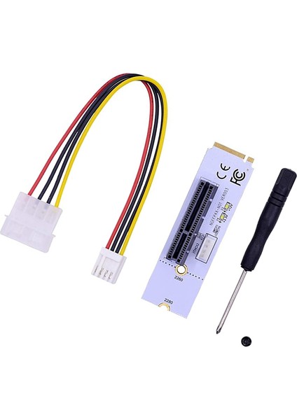 Ngff M.2 - Pcı-E 4x Yükseltici Kart M2 Anahtar M - Pcıe X4 Adaptörü, Eth Gpu Için LED Gerilim Göstergesi ile Btc Madencilik 2 Paketi (Yurt Dışından)