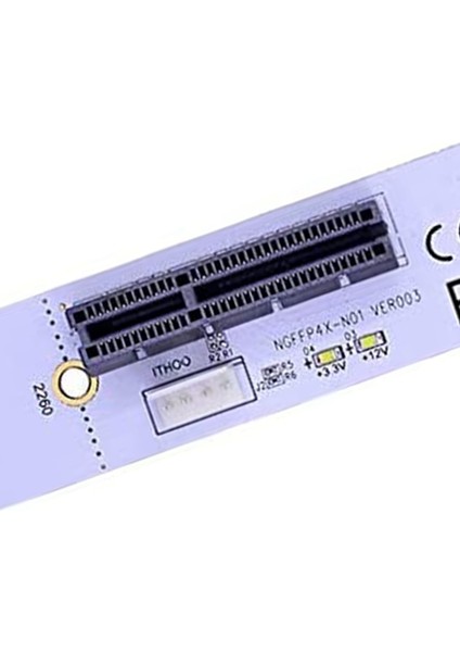 Ngff M.2 - Pcı-E 4x Yükseltici Kart M2 Anahtar M - Pcıe X4 Adaptörü, Eth Gpu Için LED Gerilim Göstergesi ile Btc Madencilik 2 Paketi (Yurt Dışından)