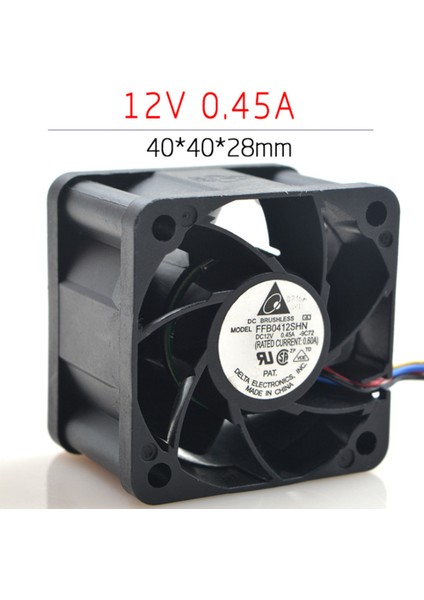 FFB0412SHN 4028 40MM 40X40X28MM Sunucu Fanı Büyük Güç Soğutma Fanı 12V 0.45A Mikro Şiddetli Hava Akış Fanı 4pin Konektörü (Yurt Dışından) fiyatları