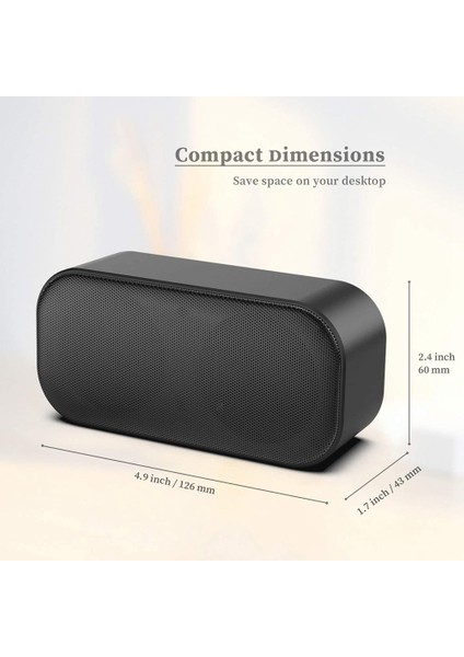 Taşınabilir USB Bilgisayar Hoparlör Pc Hoparlör Mini Ses Çubuğu Tv/dizüstü/bilgisayar Için Stereo Ses Tak ve Çalıştır (Yurt Dışından)
