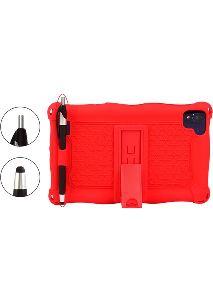 Alldosquare Smile 1 Için Silikon Kılıf 8 Inç Tablet Kılıfı Koruyucu Kılıf Tablet Standı Alldosquare Smile1 Için Kalem ile (D) (Yurt Dışından)