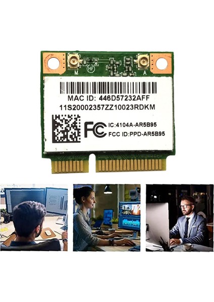 Atheros AR5B95 AR9285 Kablosuz Ağ Kartı 2.4g 150 Mbps Pcı-E Yarım Yükseklikte Dahili Ağ Kartı X230 G460 (Yurt Dışından) fiyatları