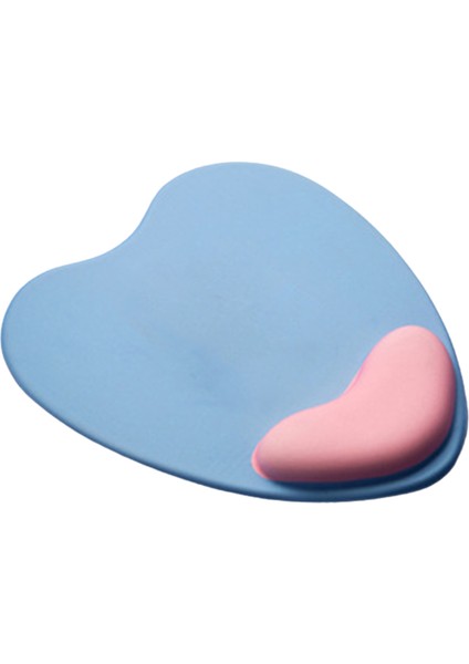 Love Mouse Pad, Mouse Pad Bilek Destekli, Ofis Ev Için, 22X25CM (Mavi) (Yurt Dışından)