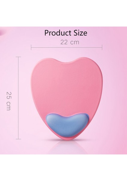 Love Mouse Pad, Mouse Pad Bilek Destekli, Ofis Ev Için, 22X25CM (Mavi) (Yurt Dışından) modelleri