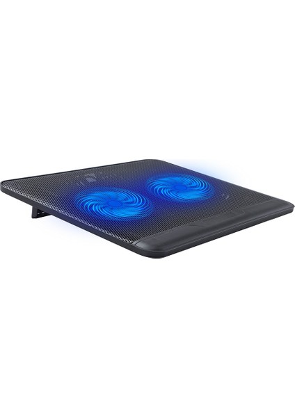 Dizüstü Bilgisayar Soğutucusu Dizüstü Soğutma Pedi Dizüstü Bilgisayar Oyun Soğutucu Standı, 2 Fan ve USB Bağlantı Noktası ile (Yurt Dışından)