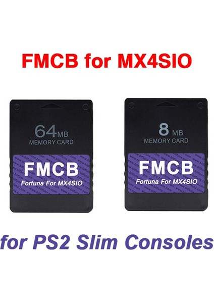Ps2 MX4SIO SIO2SD Sd Kart Adaptörü Için 64 MB Fmcb Kart V1.966 Playstation2 Oyun Konsolları Için Opl Yüklendi, Ps2-Fat Için (Yurt Dışından)