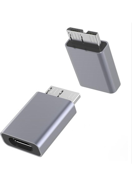 Taşınabilir Sabit Sürücü Muhafazasına Bağlantı Için C Tipi Erkek - Mikro USB Dişi Adaptör Konnektörü (Yurt Dışından)