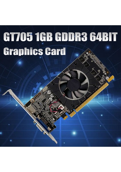 GT705 Grafik Kartı 1 GB Gddr3 64BIT 810 Mhz Pcıe 2.0 - Renkli Anakart Için Uyumlu VGA Ekran Kartı (Yurt Dışından)