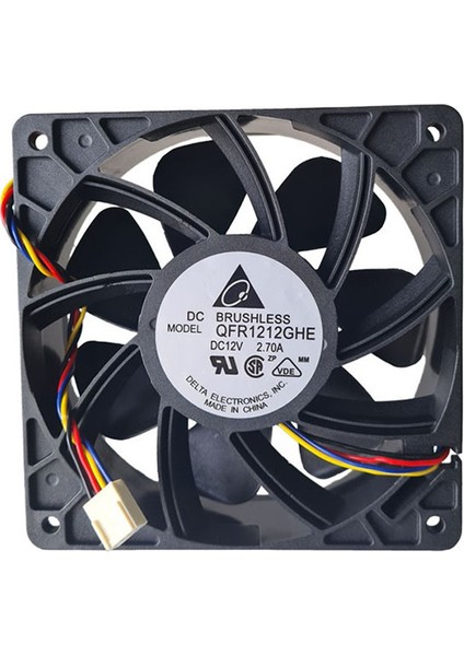 QFR1212GHE 6000RPM Pwm Hız Kontrol Fanı 120X120X38MM 4 Tel 12V 2.7A Antminer Bitmain S7 S9 S11 S15 T9 T17 L3 Madenci (Yurt Dışından)