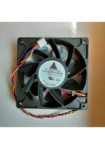 QFR1212GHE 6000RPM Pwm Hız Kontrol Fanı 120X120X38MM 4 Tel 12V 2.7A Antminer Bitmain S7 S9 S11 S15 T9 T17 L3 Madenci (Yurt Dışından)