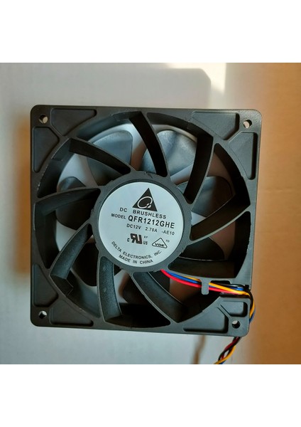 QFR1212GHE 6000RPM Pwm Hız Kontrol Fanı 120X120X38MM 4 Tel 12V 2.7A Antminer Bitmain S7 S9 S11 S15 T9 T17 L3 Madenci (Yurt Dışından)