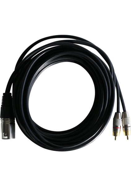 Ses Rca Kablosu 2rca Erkek Xlr 3 Pin Erkek Topu Amplifikatör Karıştırma Fişi Av Kablosu Xlr Çift Rca Kablosu 2 M (Yurt Dışından)