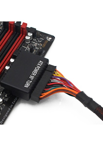 Atx 24 Pin 90 Derece Priz Adaptörü Anakart Anakart Güç Uzatma Kablosu Konnektörleri Dıy Montaj Aksesuarı (Yurt Dışından) indirimleri